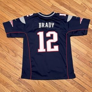 New England Patriots Tom Brady Nike NFL On field Jersey Sz Youth Large Vtg EUC